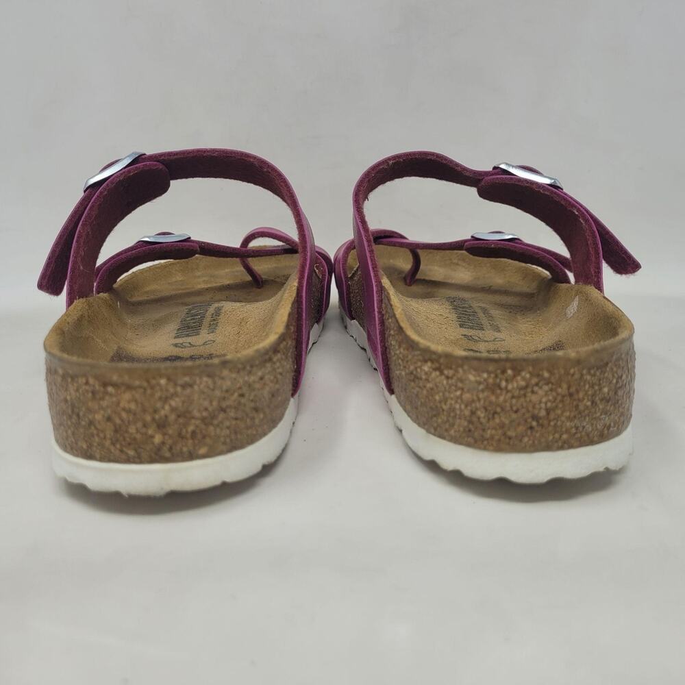 Birkenstock Mayari Sandals EU39 US8.5 Pink Magenta Haze Birko-Flor Slip On - Picture 3 of 10